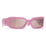 Chanel - Rectangle Sunglasses - Pink - Chanel Eyewear