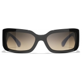 Chanel - Rectangle Sunglasses - Black Gray - Chanel Eyewear