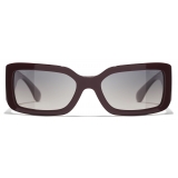 Chanel - Rectangle Sunglasses - Black Gray - Chanel Eyewear