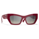 Chanel - Cat Eye Sunglasses - Red Gray - Chanel Eyewear