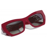 Chanel - Cat Eye Sunglasses - Red Gray - Chanel Eyewear