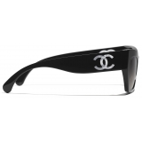 Chanel - Cat Eye Sunglasses - Black Gray - Chanel Eyewear