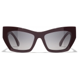 Chanel - Cat Eye Sunglasses - Dark Purple Gray - Chanel Eyewear