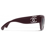 Chanel - Cat Eye Sunglasses - Dark Purple Gray - Chanel Eyewear