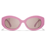 Chanel - Occhiali da Sole Ovali - Rosa - Chanel Eyewear