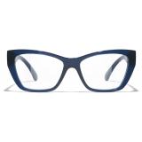 Chanel - Cat Eye Eyeglasses - Peacock Blue - Chanel Eyewear