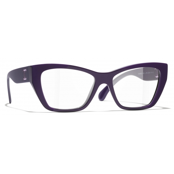 Chanel - Cat Eye Eyeglasses - Dark Purple - Chanel Eyewear