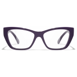 Chanel - Cat Eye Eyeglasses - Dark Purple - Chanel Eyewear