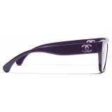 Chanel - Cat Eye Eyeglasses - Dark Purple - Chanel Eyewear