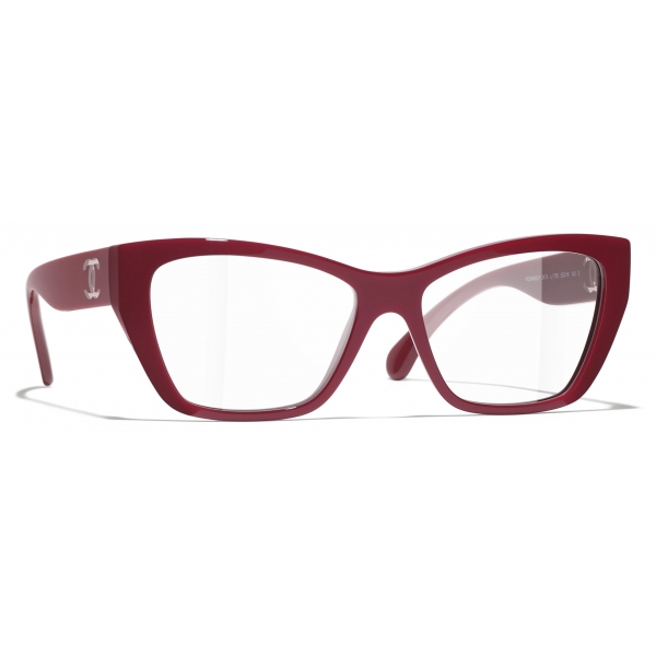 Chanel - Cat Eye Eyeglasses - Red - Chanel Eyewear