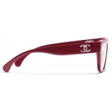 Chanel - Cat Eye Eyeglasses - Red - Chanel Eyewear