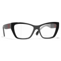 Chanel - Cat Eye Eyeglasses - Black Pink - Chanel Eyewear