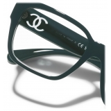 Chanel - Occhiali da Vista Quadrati - Verde - Chanel Eyewear