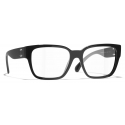 Chanel - Occhiali da Vista Quadrati - Nero - Chanel Eyewear