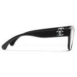 Chanel - Occhiali da Vista Quadrati - Nero - Chanel Eyewear