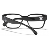 Chanel - Occhiali da Vista Quadrati - Nero - Chanel Eyewear