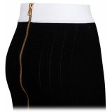 Balmain - Midi Skirt - Black White - Balmain Exclusive Luxury Collection