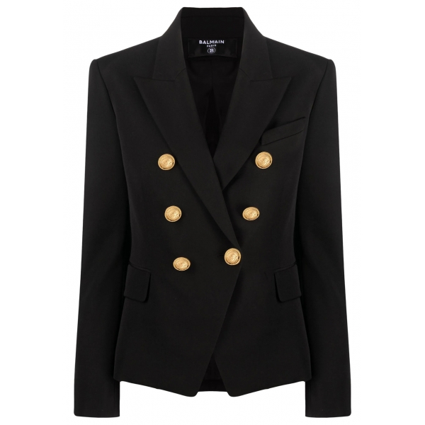 Balmain - Double Breasted Jacket - Black - Balmain Exclusive Luxury Collection