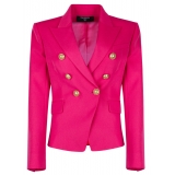 Balmain - Double Breasted Jacket - Fuchsia - Balmain Exclusive Luxury Collection