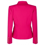 Balmain - Double Breasted Jacket - Fuchsia - Balmain Exclusive Luxury Collection