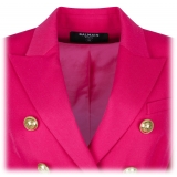 Balmain - Double Breasted Jacket - Fuchsia - Balmain Exclusive Luxury Collection