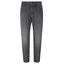 Balmain - Jeans Jacquard Monogram - Nero Bianco - Balmain Exclusive Luxury Collection