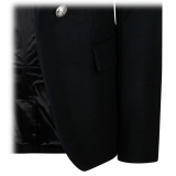 Balmain - Giacca Blazer Aperta sul Davanti - Nero - Balmain Exclusive Luxury Collection