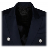 Balmain - Giacca Blazer in Lana - Blu Navy - Balmain Exclusive Luxury Collection