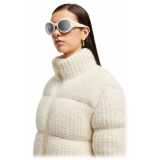 Moncler - Futuro Round Sunglasses - Matte White - Moncler Eyewear