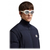 Moncler - Futuro Round Sunglasses - Matte White - Moncler Eyewear