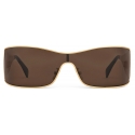 Céline - Triomphe Metal Racer Sunglasses in Metal - Gold Nicotine - Sunglasses - Céline Eyewear