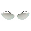 Balenciaga - Occhiali da Sole Malibu Round - Argento - Occhiali da Sole - Balenciaga Eyewear