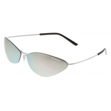 Balenciaga - Malibu Round Sunglasses - Silver - Sunglasses - Balenciaga Eyewear