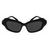 Balenciaga - Occhiali da Sole Palazzo Rectangle da Donna - Nero - Occhiali da Sole - Balenciaga Eyewear