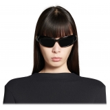 Balenciaga - Occhiali da Sole Palazzo Rectangle da Donna - Nero - Occhiali da Sole - Balenciaga Eyewear