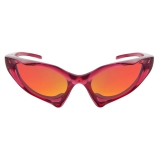 Balenciaga - Occhiali da Sole Runner Cat - Rosa Scuro - Occhiali da Sole - Balenciaga Eyewear