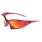 Balenciaga - Occhiali da Sole Runner Cat - Rosa Scuro - Occhiali da Sole - Balenciaga Eyewear