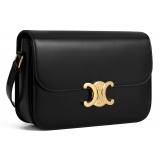 Céline - Borsa Teen Triomphe in Pelle di Vitello Lucida - Pelle Nera - Borsa - Céline Exclusive Collection