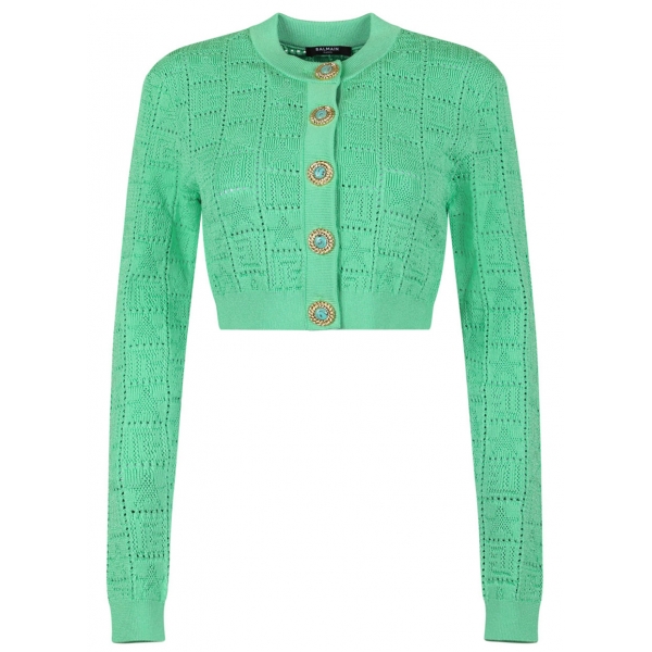 Balmain - Cardigan - Light Green - Balmain Exclusive Luxury Collection