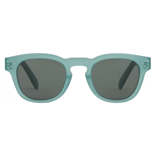 Céline - Black Frame 42 Sunglasses in Acetate - Transparent Dark Sage - Sunglasses - Céline Eyewear