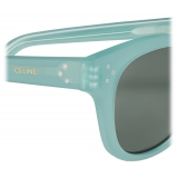 Céline - Black Frame 42 Sunglasses in Acetate - Transparent Dark Sage - Sunglasses - Céline Eyewear