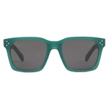 Céline - Black Frame 45 Sunglasses in Acetate - Milky Dark Green - Sunglasses - Céline Eyewear