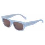 Céline - Black Frame 55 Sunglasses in Acetate - Milky Grey Blue - Sunglasses - Céline Eyewear