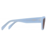 Céline - Black Frame 55 Sunglasses in Acetate - Milky Grey Blue - Sunglasses - Céline Eyewear