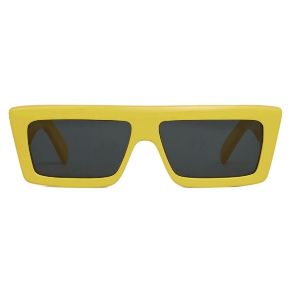 Céline - Celine Monochroms 02 Sunglasses in Acetate - Bright Yellow - Sunglasses - Céline Eyewear