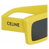 Céline - Celine Monochroms 02 Sunglasses in Acetate - Bright Yellow - Sunglasses - Céline Eyewear