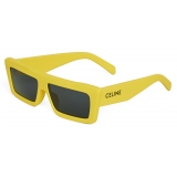 Céline - Celine Monochroms 02 Sunglasses in Acetate - Bright Yellow - Sunglasses - Céline Eyewear