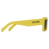 Céline - Celine Monochroms 02 Sunglasses in Acetate - Bright Yellow - Sunglasses - Céline Eyewear