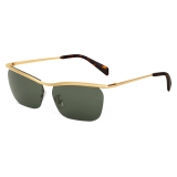 Céline - Metal Frame 27 Sunglasses in Metal - Gold Green - Sunglasses - Céline Eyewear