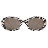 Céline - Occhiali da Sole Triomphe 01 in Acetato - Zebra - Occhiali da Sole - Céline Eyewear